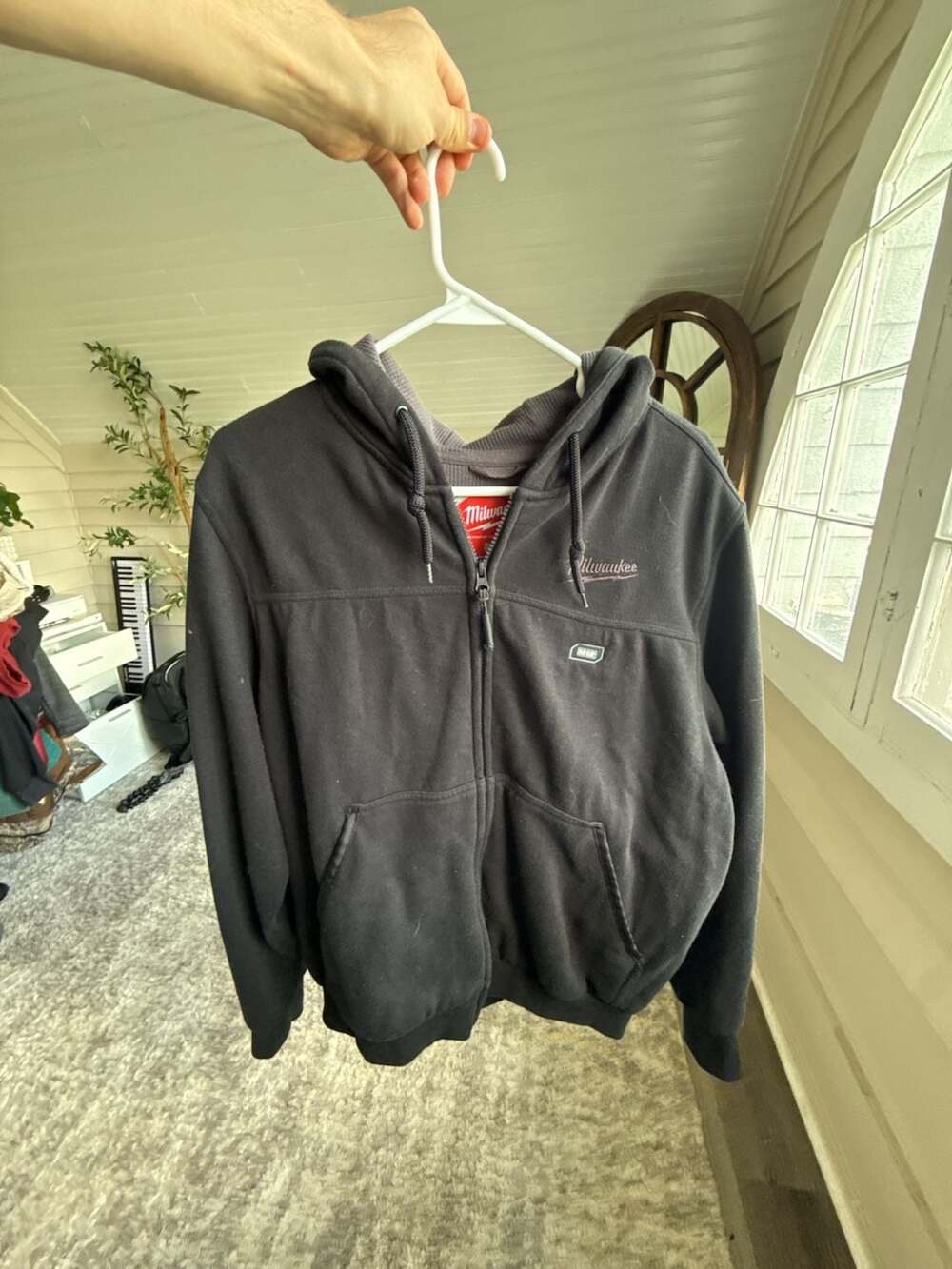 Milwaukee M12 Heated Gear Black Full Zip Hoodie Size M